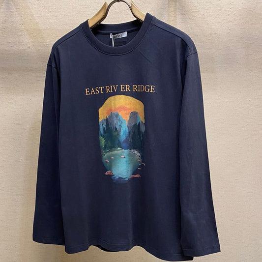 Loewe Landscape Ink Print Long-Sleeve T-Shirt