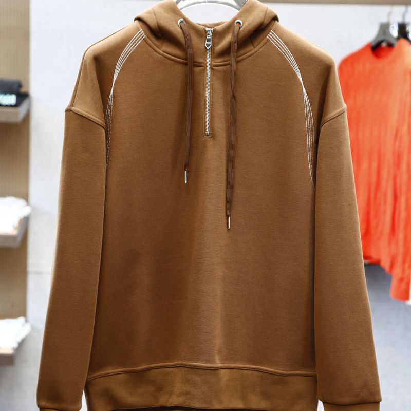 Hermes Italian Fabric Windbreaker Sweatshirt