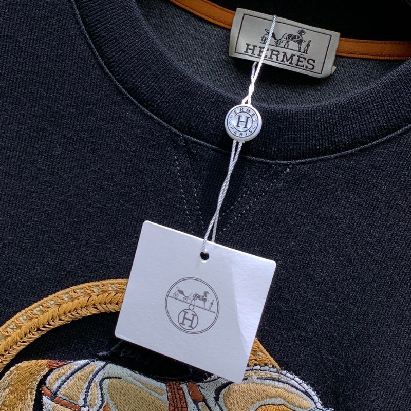 Hermes Embroidered Round-Neck Sweatshirt