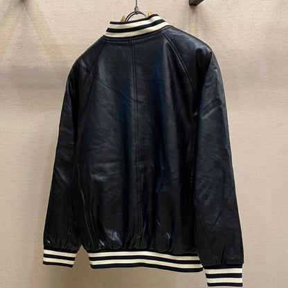 Celine Oversized Leather Varsity Jacket