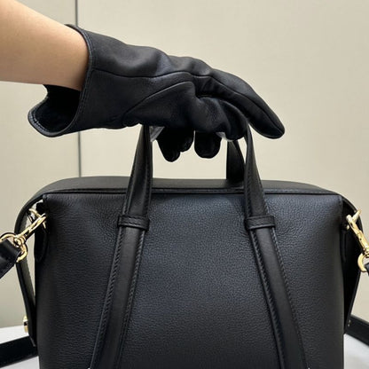 Fendi Full Grain Cowhide Boston Bag