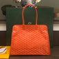 Goyard Ardi Orange Coated Canvas Leather Handbag