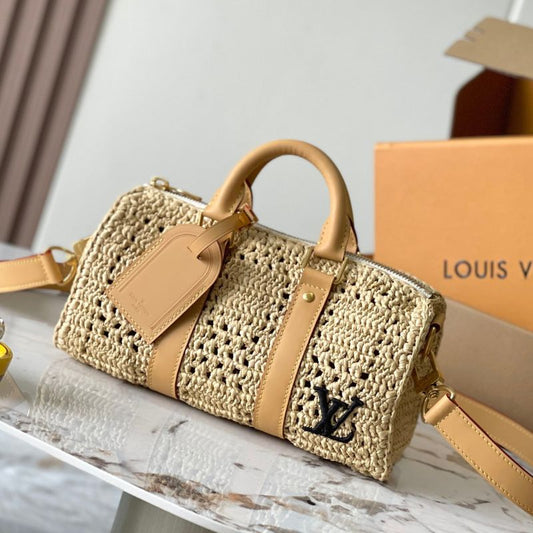 Louis Vuitton Crocheted Keepall Bag