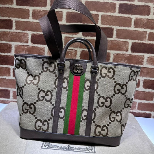 Gucci Large Jumbo GG Leather Tote Bag