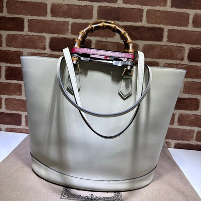 Gucci Diana White Large Tote Bag