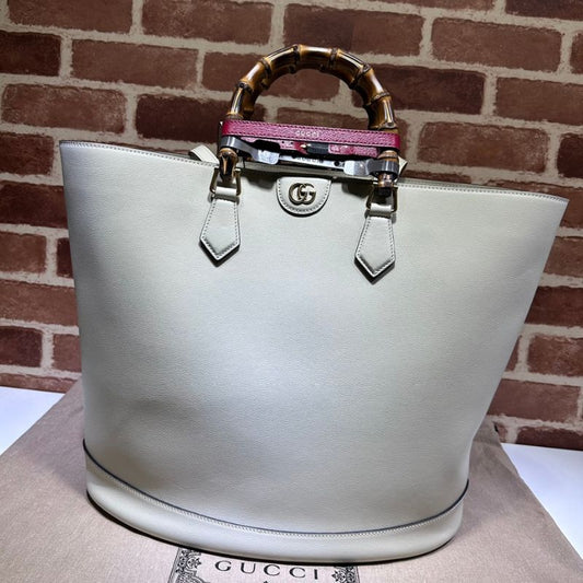 Gucci Diana White Large Tote Bag