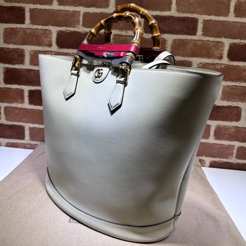 Gucci Diana White Large Tote Bag