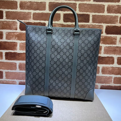 Gucci GG Supreme Grey Tender Canvas Bag