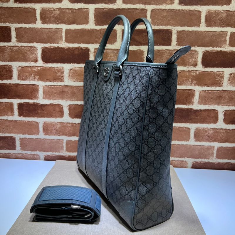 Gucci GG Supreme Grey Tender Canvas Bag