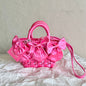 Balenciaga Women's Bistro XS Handbag Fluorescent Powder Bag