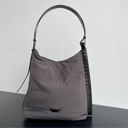 Bottega Veneta Grey Logo-Applique Tote Bag