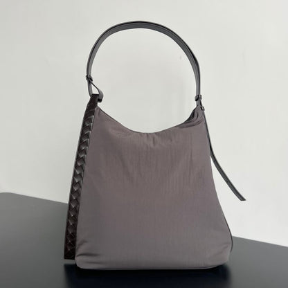 Bottega Veneta Grey Logo-Applique Tote Bag