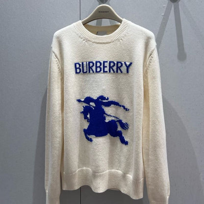 Burberry 25Ss Letter Warhorse Round Neck Sweater