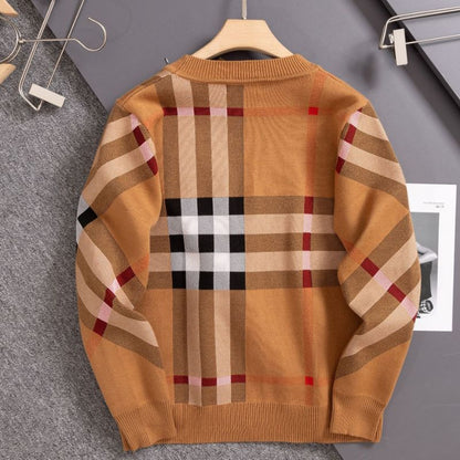 Burberry 23SS Classic Evergreen Plaid Cardigan Sweater