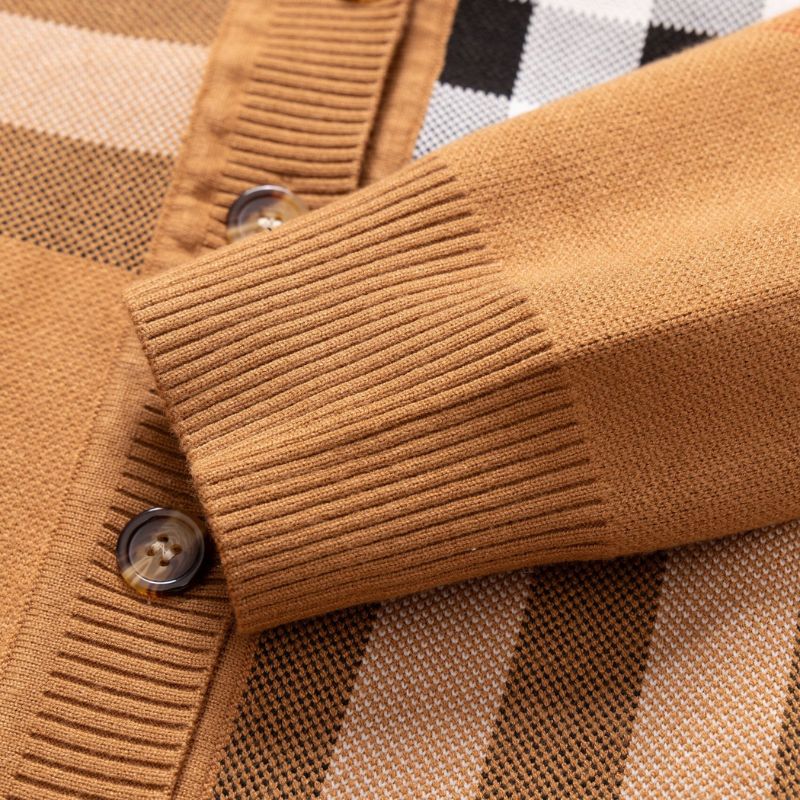 Burberry 23SS Classic Evergreen Plaid Cardigan Sweater