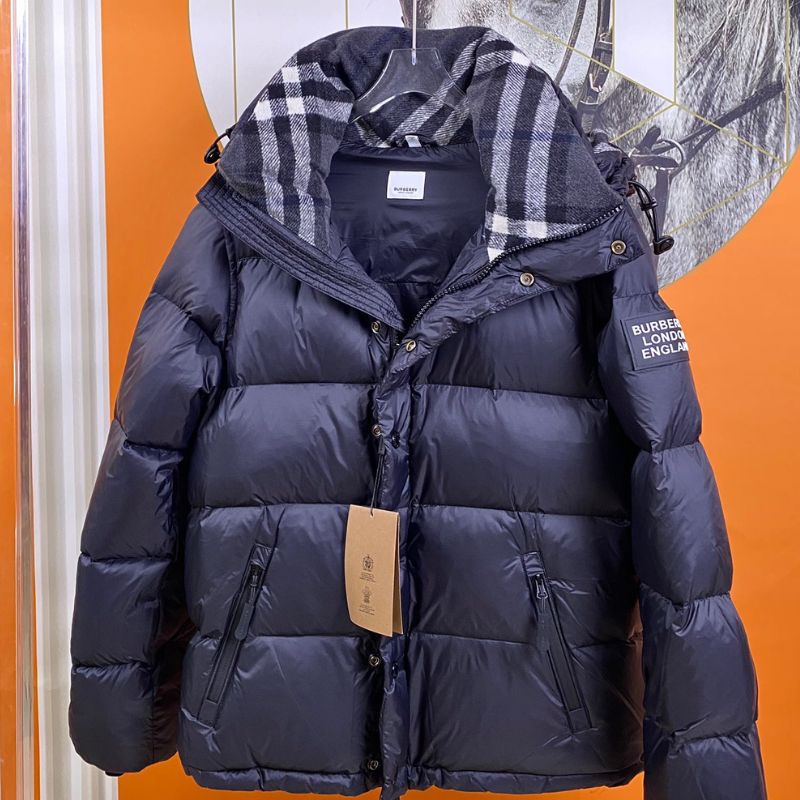 Burberry Vintage Check Lined Down Jacket