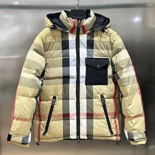 Burberry Reversible Plaid Double-Sided Down Jacket