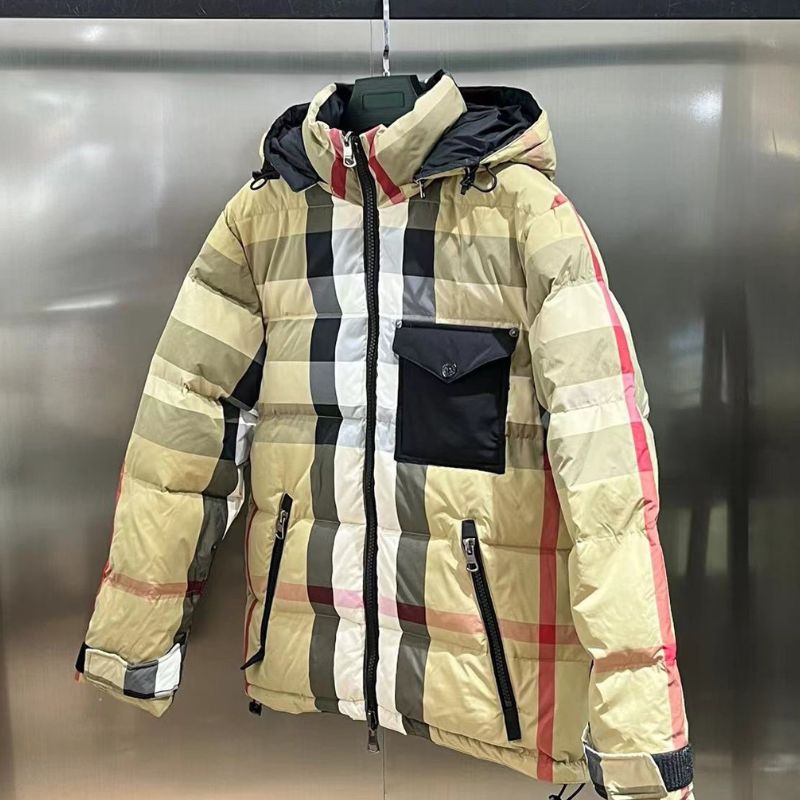 Burberry Reversible Plaid Double-Sided Down Jacket