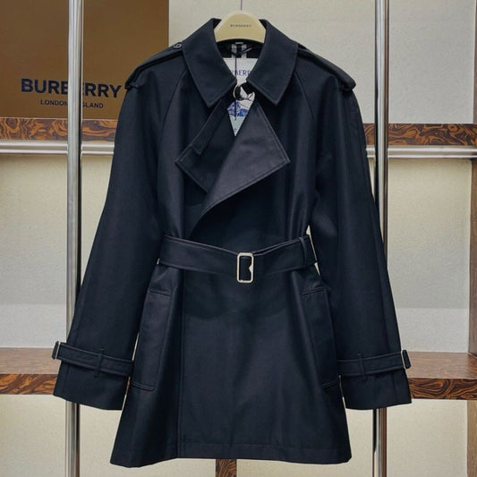 Burberry Throat Lock Cotton Gabardine Trench Coat