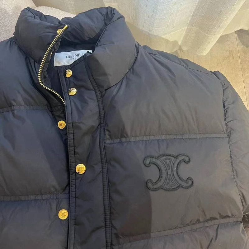 Celine Black Short Down Jacket