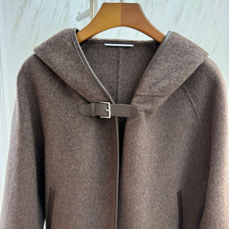 Hermes Cashmere Trim Leather Jacket