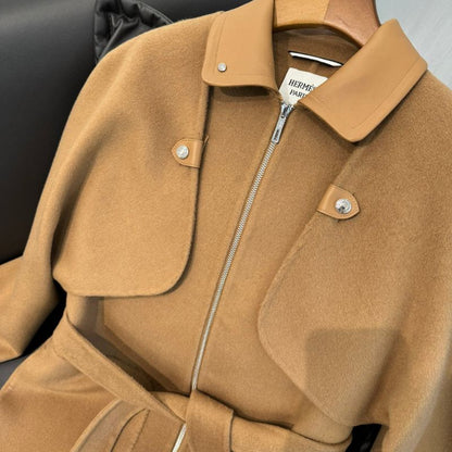 Hermes Camel Cashmere Coat