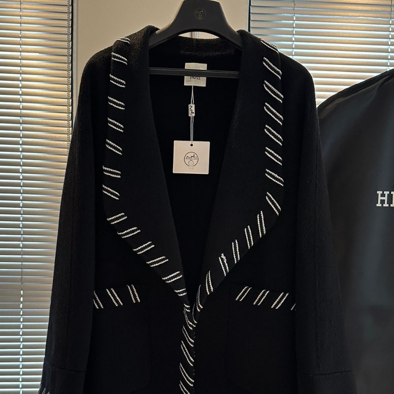 Hermes High-Grade Merino Wool Coat