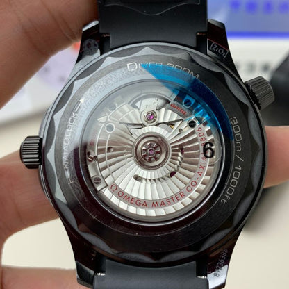 Omega Ink Black Ceramic Seamaster Watch
