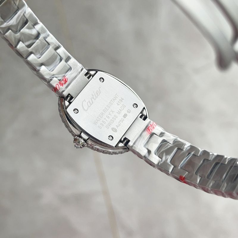 Cartier Baignoire Diamond Bezel Wrist Watch