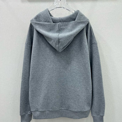 Gucci Solid Color Hooded Sweatshirt
