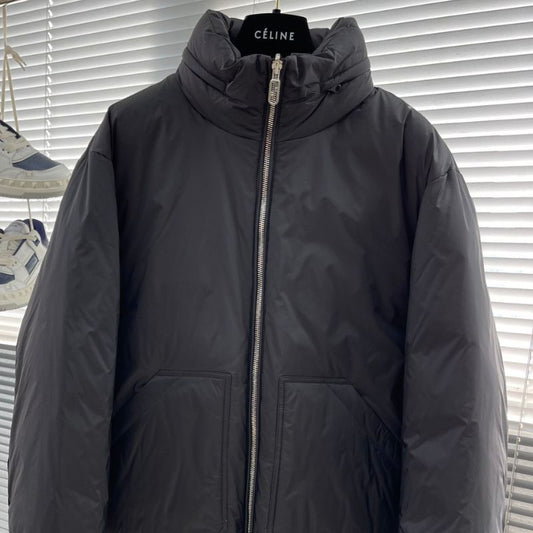 Fendi-Inspired Double-Sided Hooded Goose Down Jacket