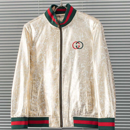 Gucci Logo Embroidered Casual Jacket