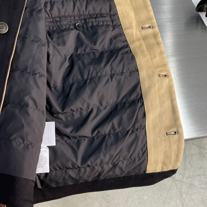 Gucci Solid Color Pointed Collar Zipper Down Jacket