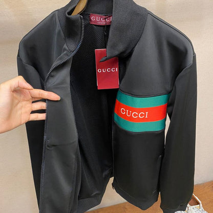 Gucci Neoprene Jacquard Webbing Suit Jacket