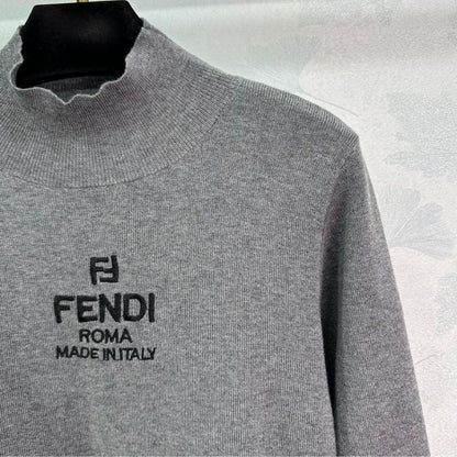 Fendi Early Autumn Knitted Long-Sleeved Top