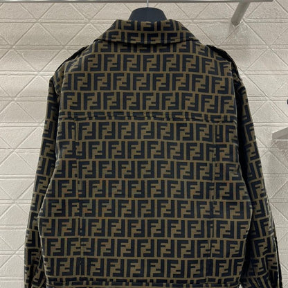Fendi Lapel Jacquard Jacket