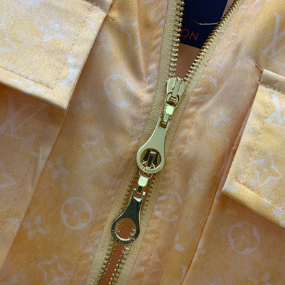 LV Monogram Stand Collar Baseball Jacket