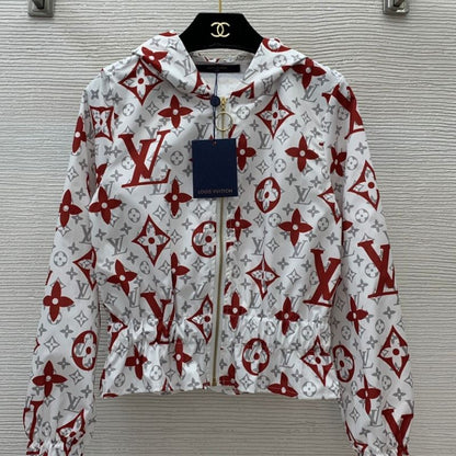 LV Monogram Hooded Zipper Jacket
