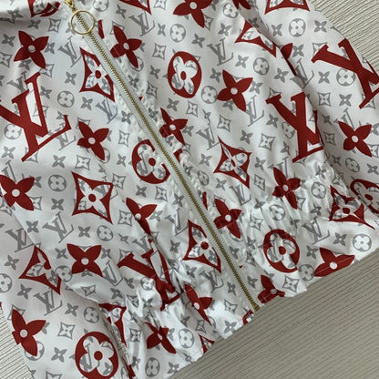 LV Monogram Hooded Zipper Jacket