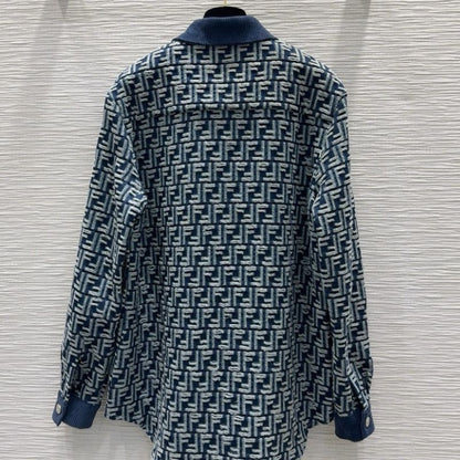 Fendi 2024AW Monogram Jacquard Denim Jacket