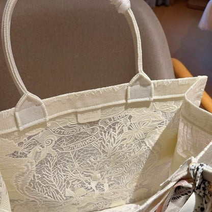 Dior Book Tote Lace Bag