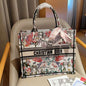 Dior Book Tote 3D Jacquard Embroidered Bag