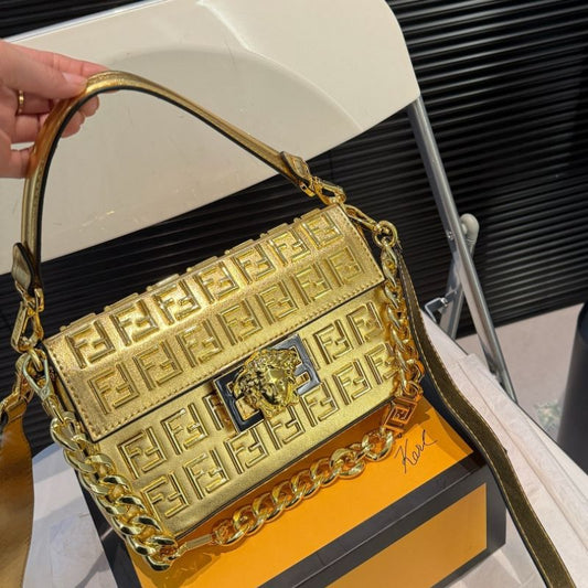Fendi Versace Joint Baguette Bag