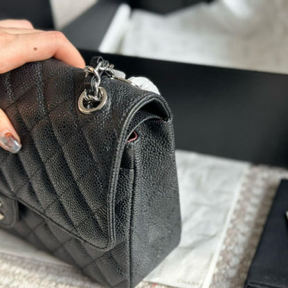 Chanel CF Caviar Leather Handbag