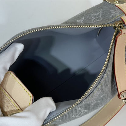 Louis Vuitton Monogram Laminated Jacquard Handbag Blue