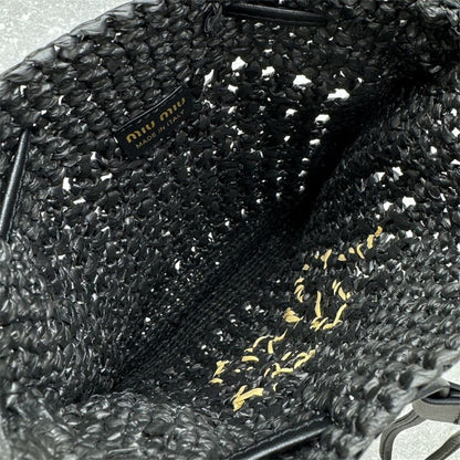 Miu Miu Woven Fabric Mini Bag