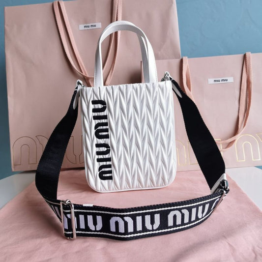 Miu Miu Matelasse Motif Sire Handbag