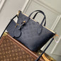 LV Neverfull MM Monogram Empreinte Leather Handbag