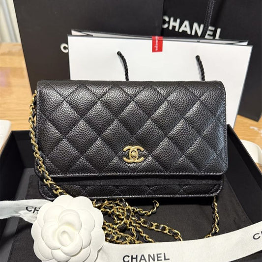 Chanel Classic WOC Black Caviar GHW Luxury Bag