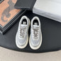 CHANEL CC LOGO METALLIC SNEAKERS